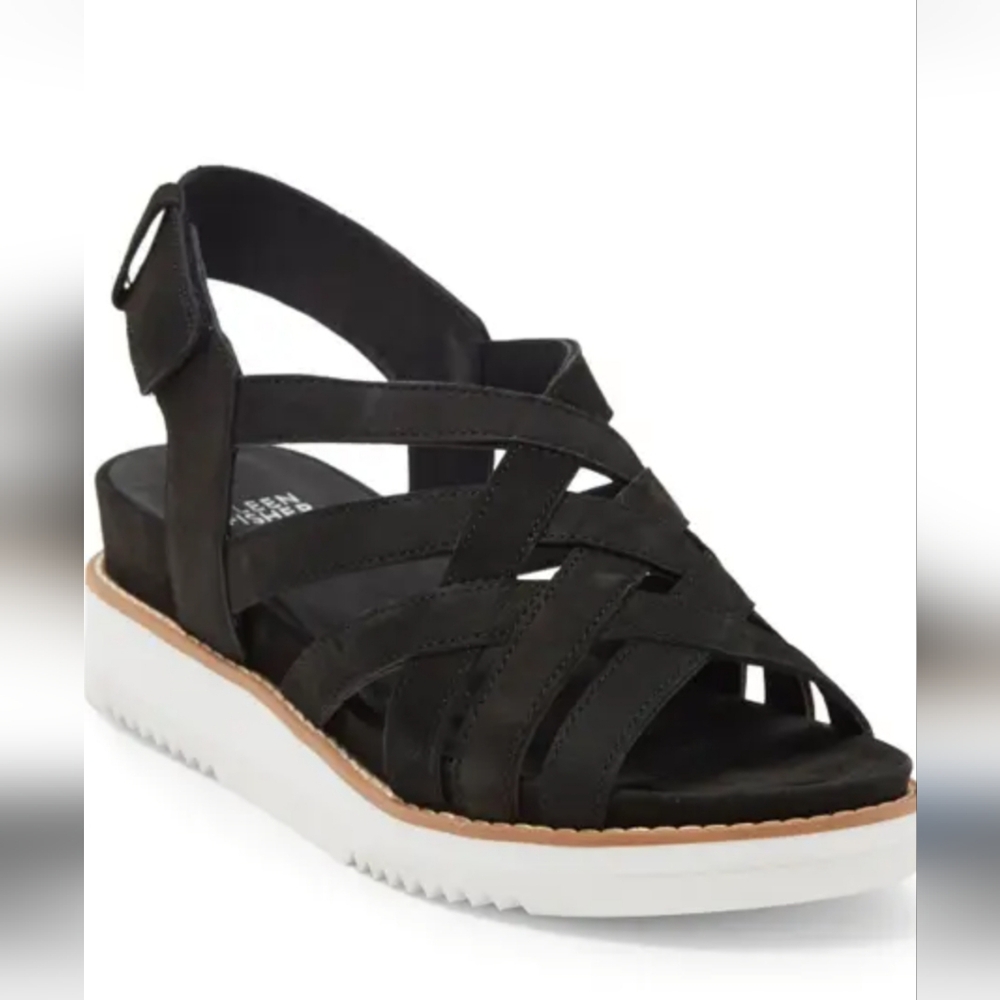 Eileen Fisher Hub Sandal In Black Women's Size 9